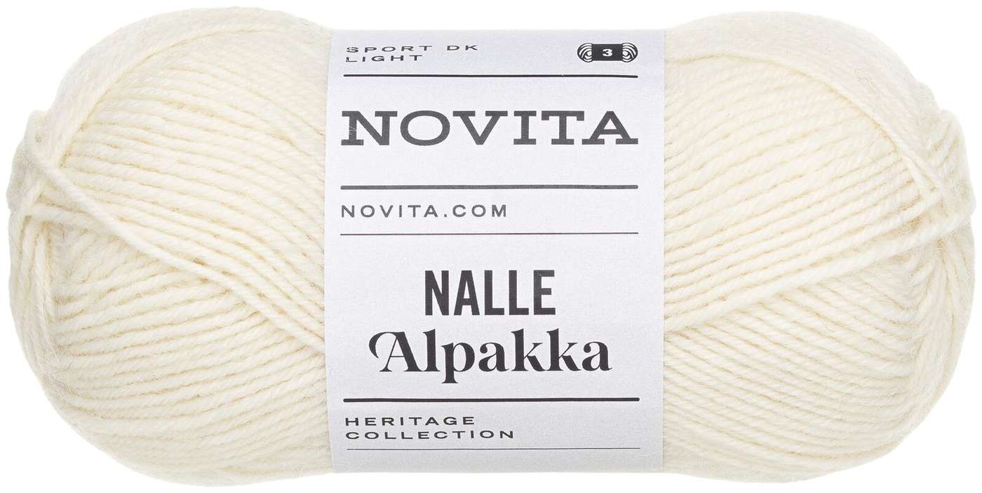 Пряжа Novita Тедди Альпака 50г кремовый 010 (цвет натуральный белый)