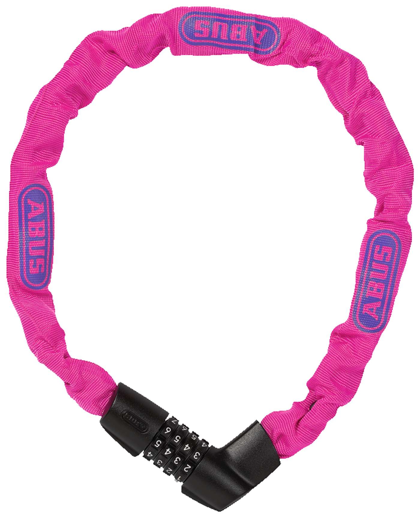 Замок цепной Abus Tresor 1385 / 75 неоновый розовый (цвет неоновый розовый)