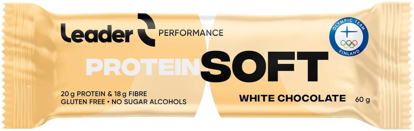 Протеиновый батончик Leader Performance Protein Soft, белый шоколад, 60 г