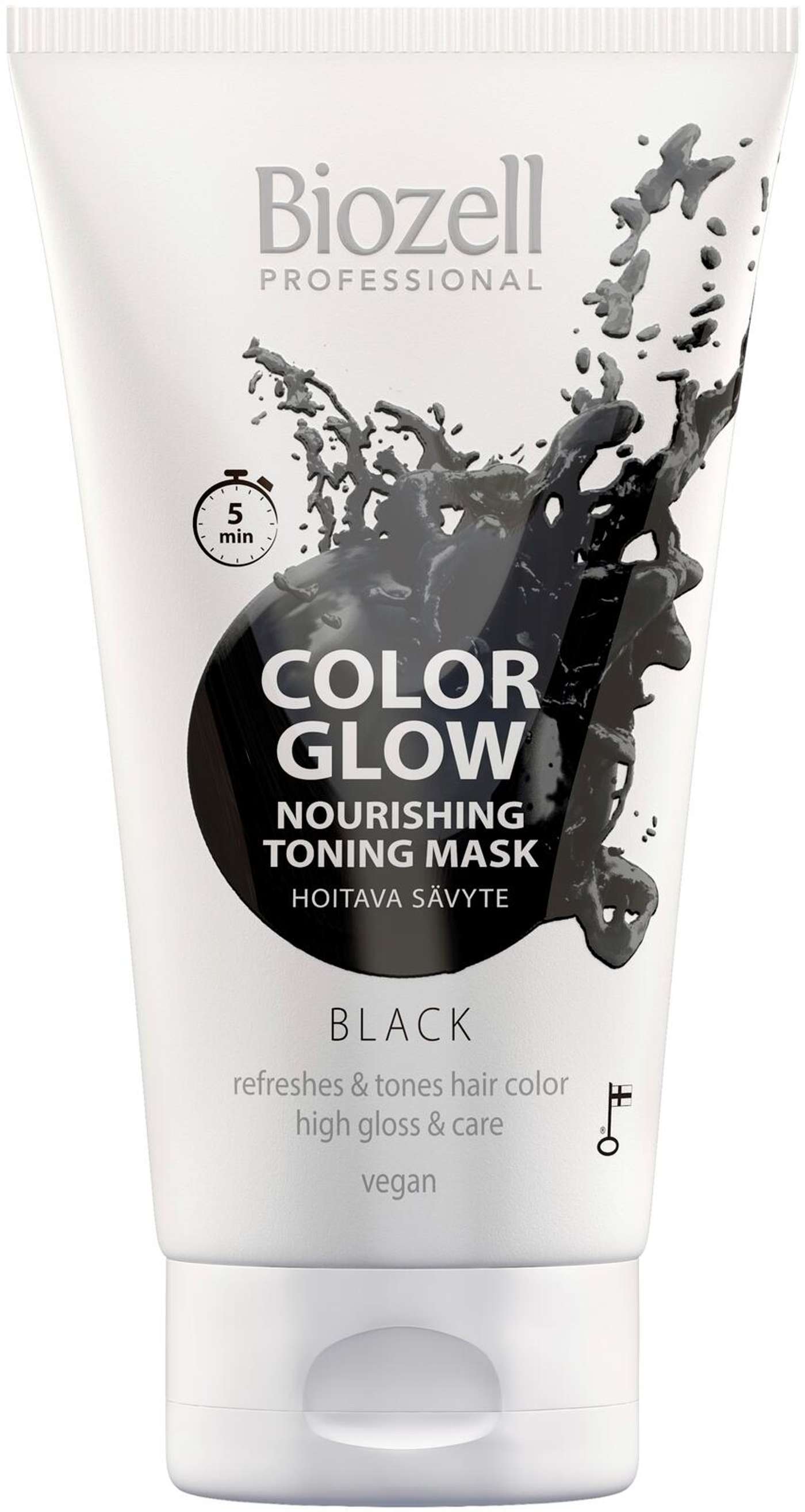 Biozell Color Glow Питательная тональная маска Черный 150мл