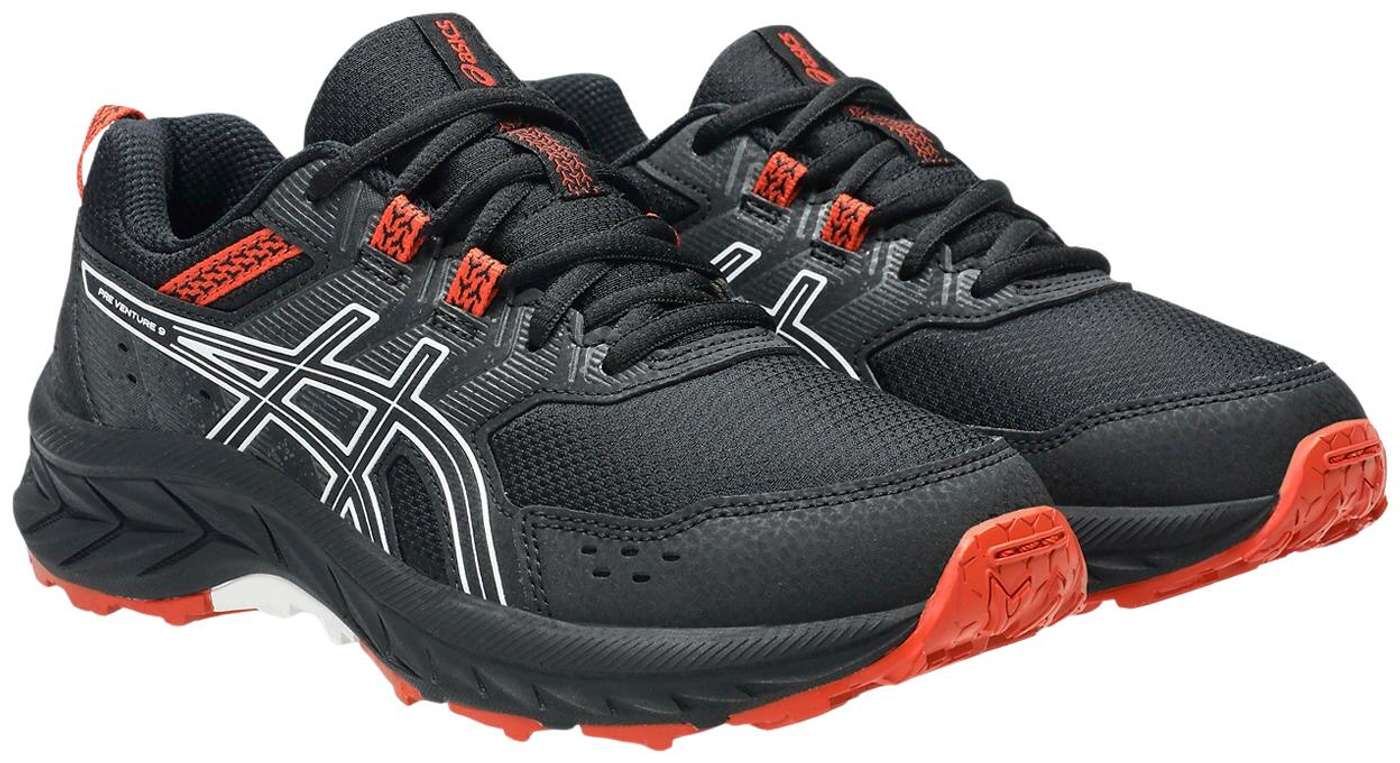 Детские кроссовки Asics для бега по пересеченной местности Pre Venture GS (размер 1 , 5, цвет Черный / белый)