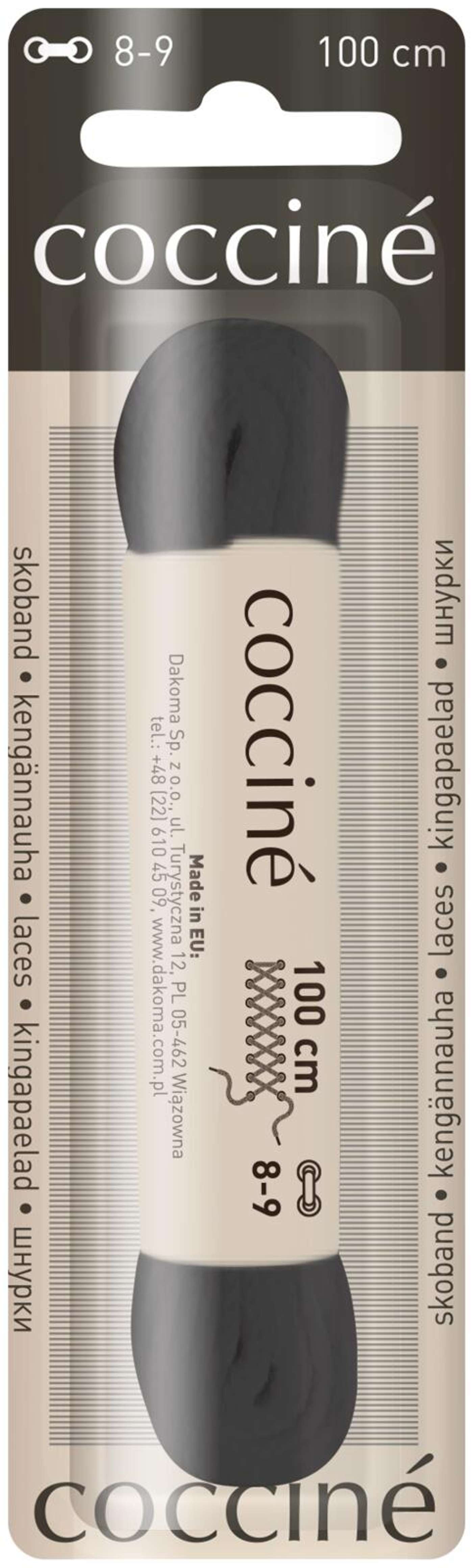 Шнурок Coccine 100 см, черный