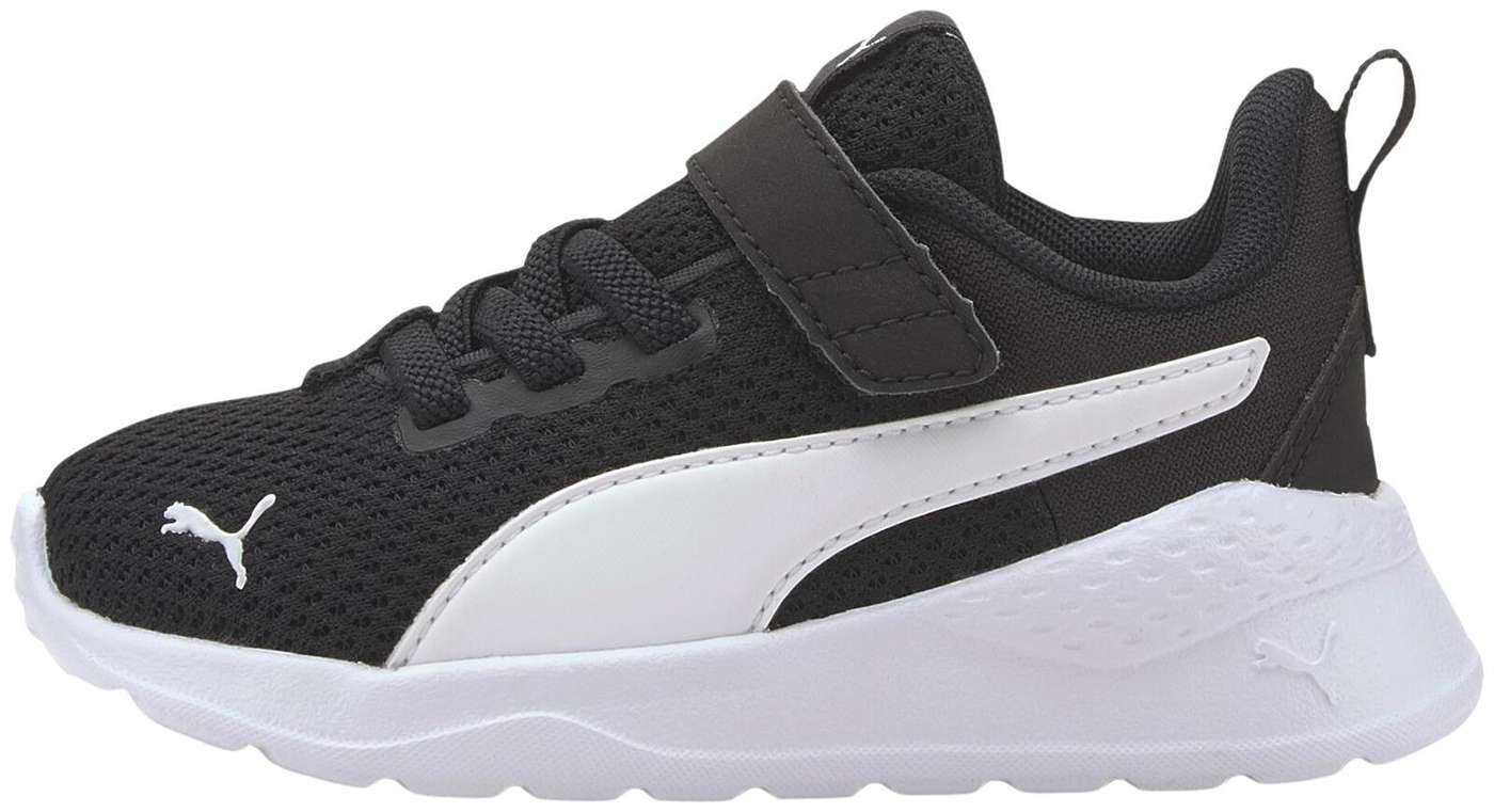 Puma маленькие детские кроссовки anzarun lite ac инф (размер 4, цвет Пума Блэк-Пума Белый)