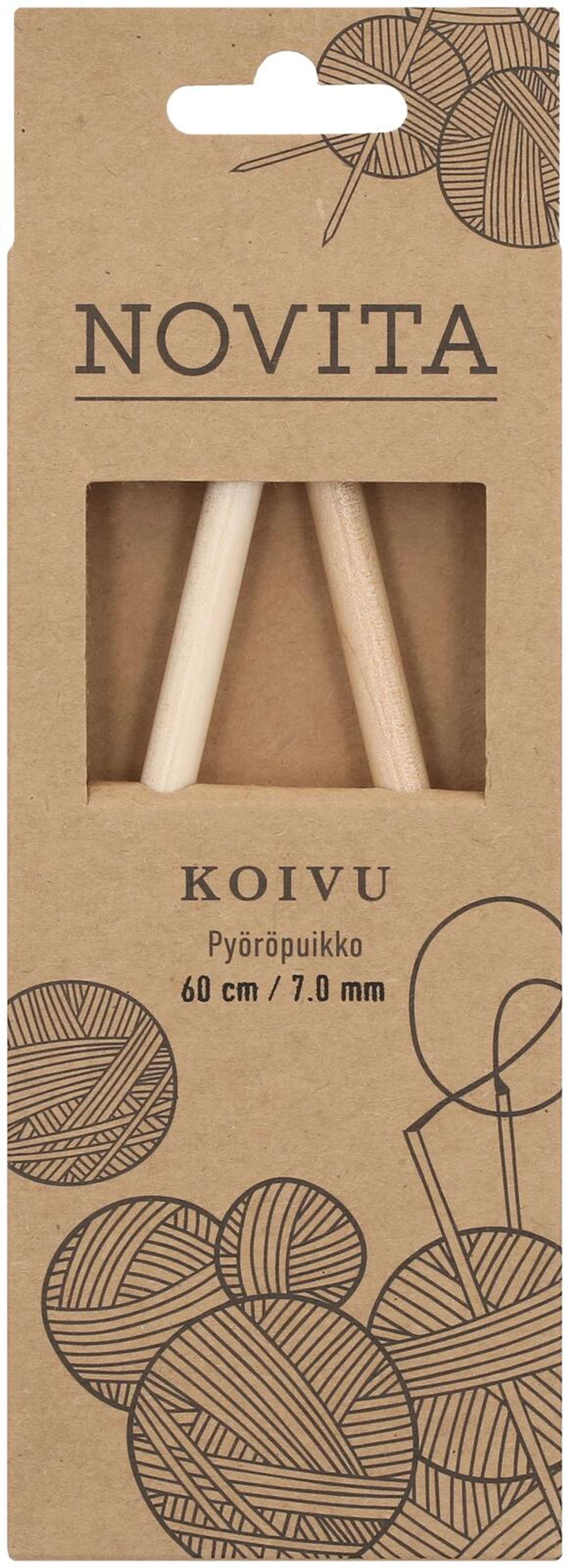 Novita Палочка круглая березовая 60см - 7мм