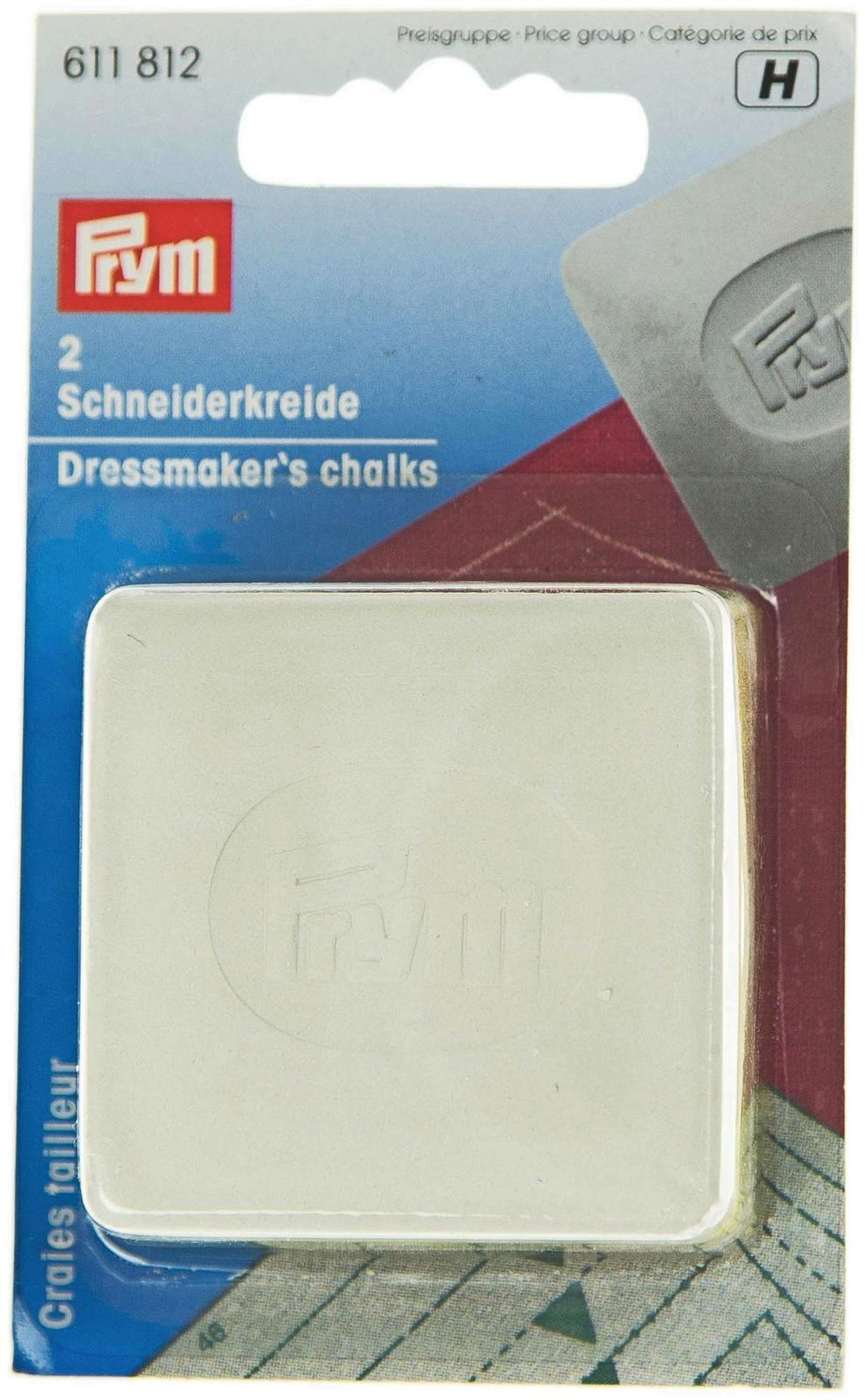 Мел портновский Prym белый 2 шт. (цвет Белый)