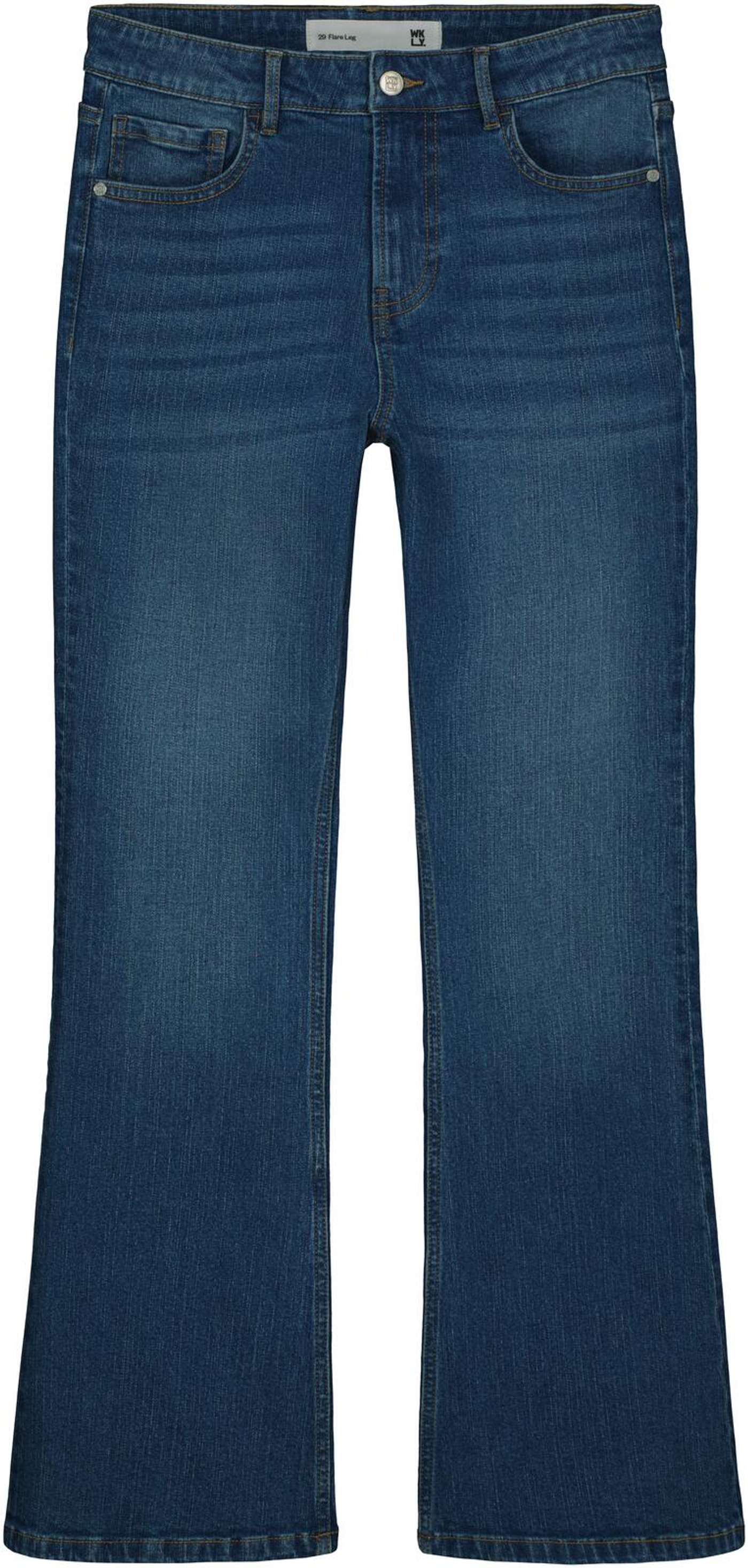 ВКЛ. женские джинсы Slim Flare (размер 32 дюйма, цвет М.СИНИЙ)