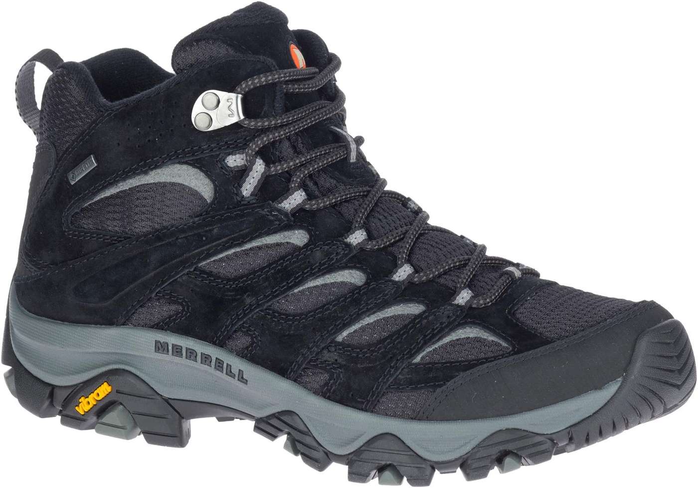 Мужские водонепроницаемые уличные кроссовки Merrell до середины икры Moab 3 Mid GTX (размер 41, цвет черный)