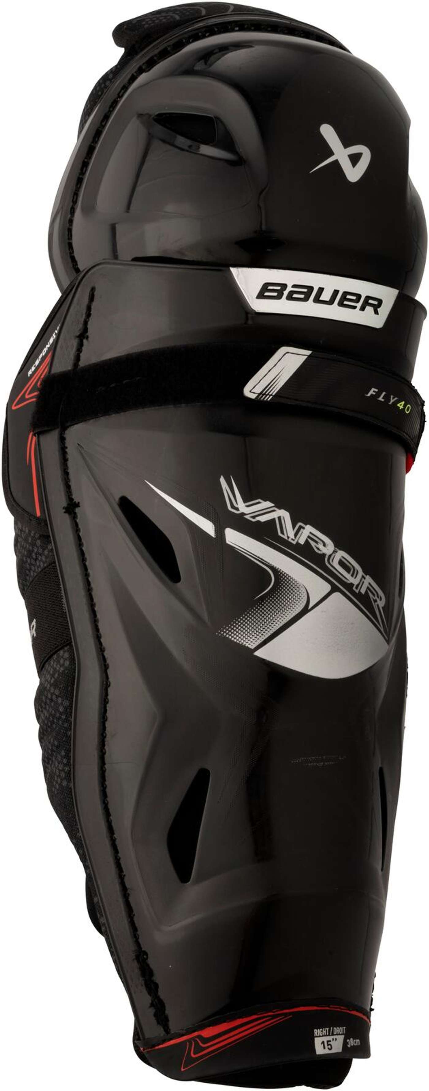 Наколенник Bauer Vapor Fly40-Sr, черный, 17, 0 (размер 15 , 0, цвет Блк)