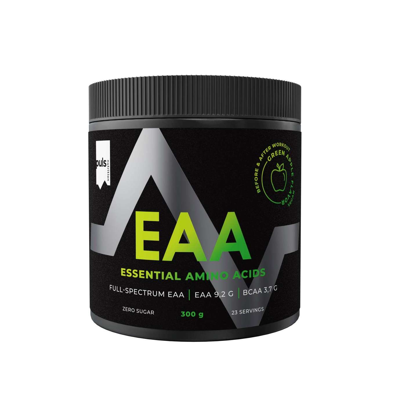 PULS EAA 300 г порошковый аминокислотный напиток EAA со вкусом зеленого яблока