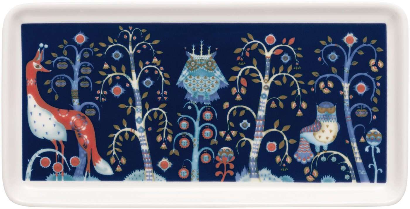Тарелка Iittala Taika прямоугольник 12х24 синяя (цвет синий)