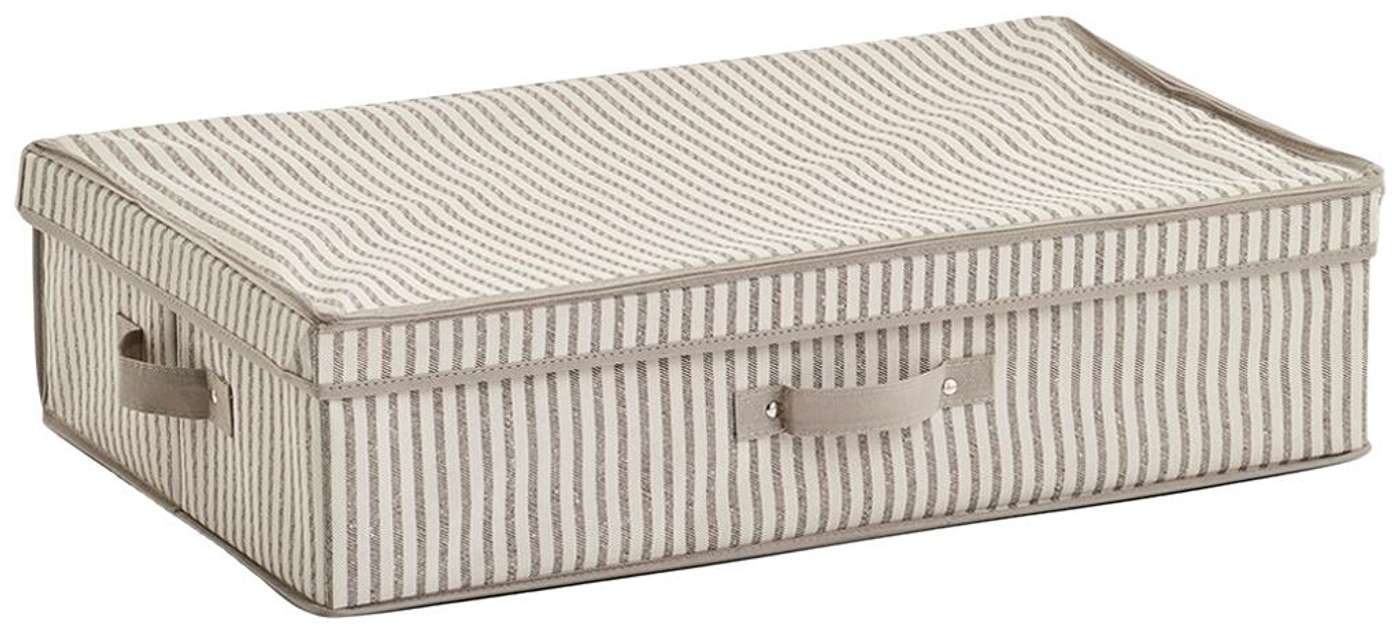 Ящик для хранения Zeller из волокнистой ткани Stripe 61, 5 x 38 x 16, 5 см (цвет бежевый)