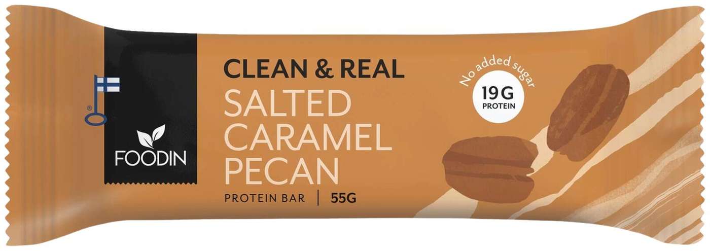 Протеиновый батончик Foodin Clean&Real с соленой карамелью и пеканом 55г