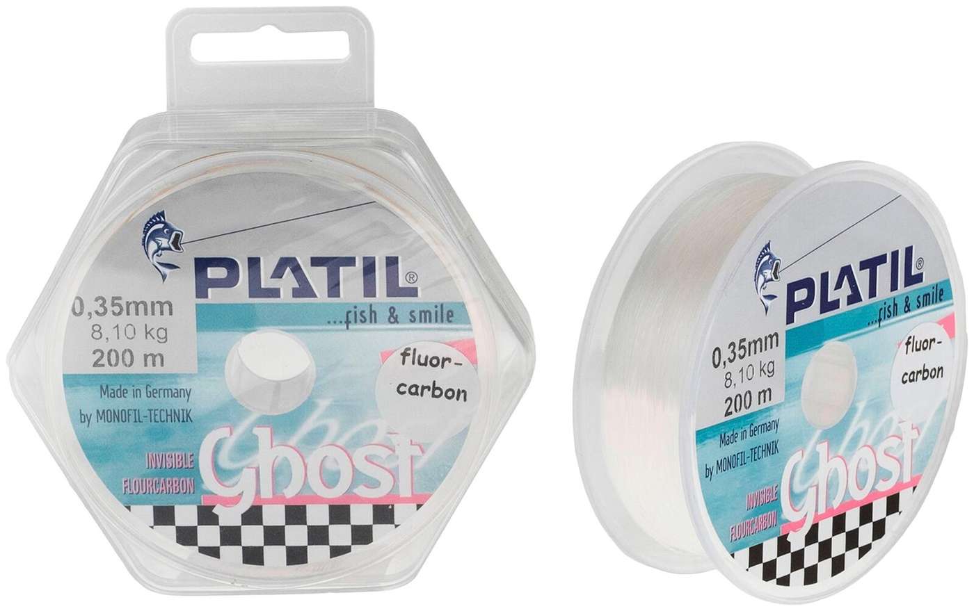 Флюорокарбоновая леска Platil Ghost 200м - 030мм (цвет Яркий)