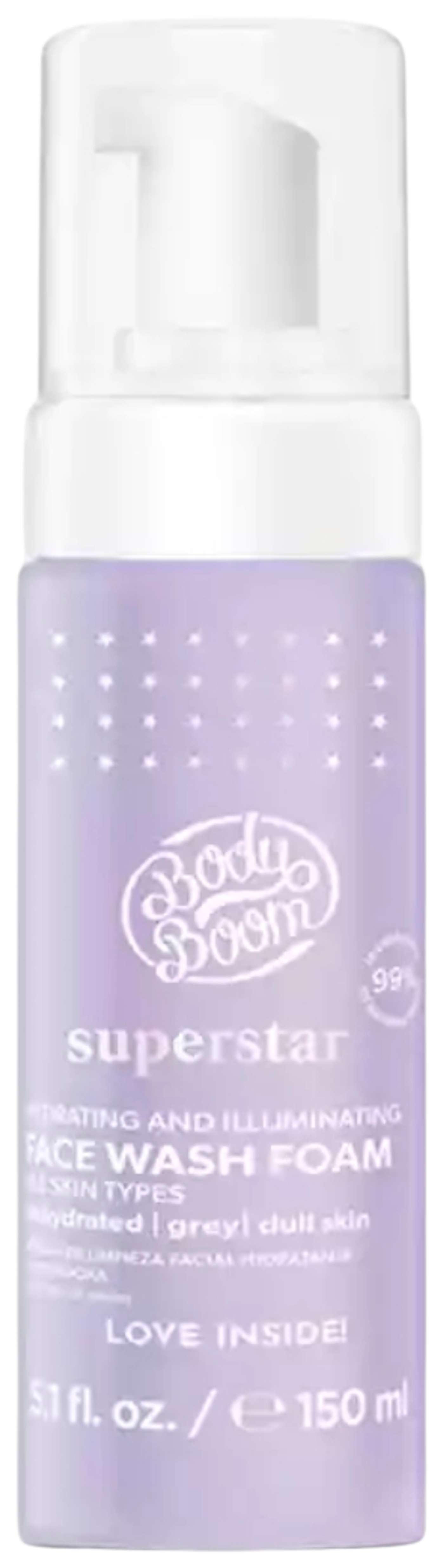 BodyBoom ​​Superstar увлажняющая и осветляющая очищающая пенка 150мл