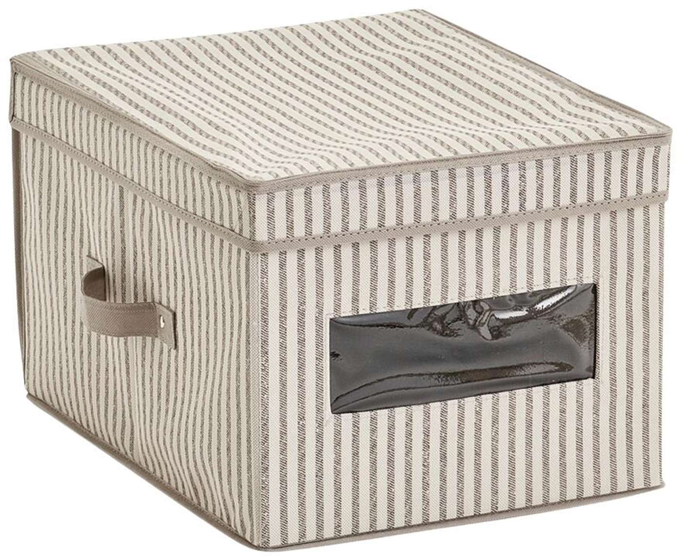 Ящик для хранения Zeller нетканый Stripe 39, 5 x 30 x 25 см (цвет бежевый)