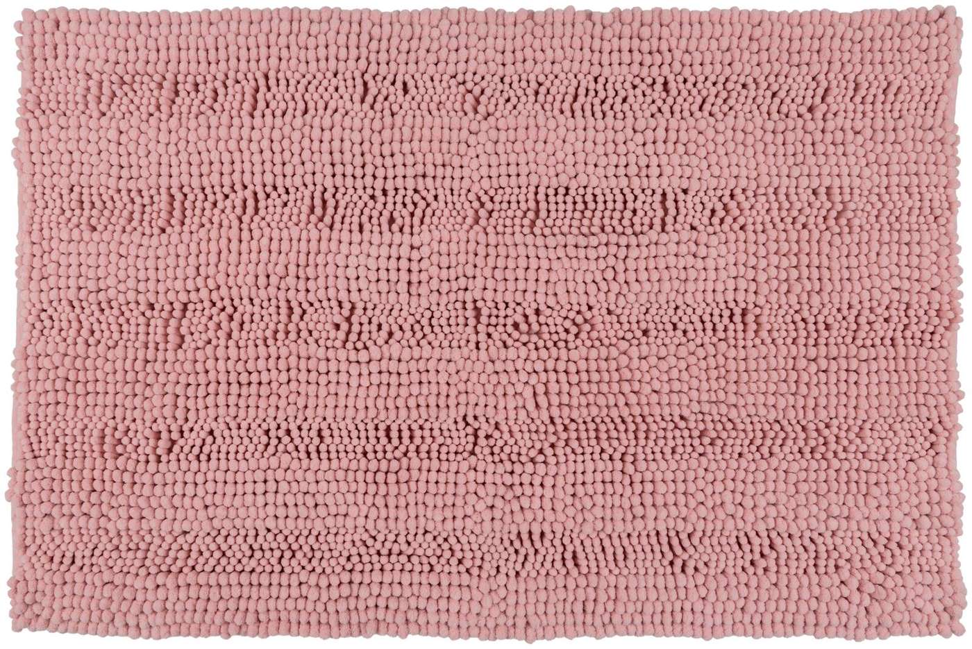 Коврик для ванной House Chenille Stripe 50х80 см, розовый (цвет роза)