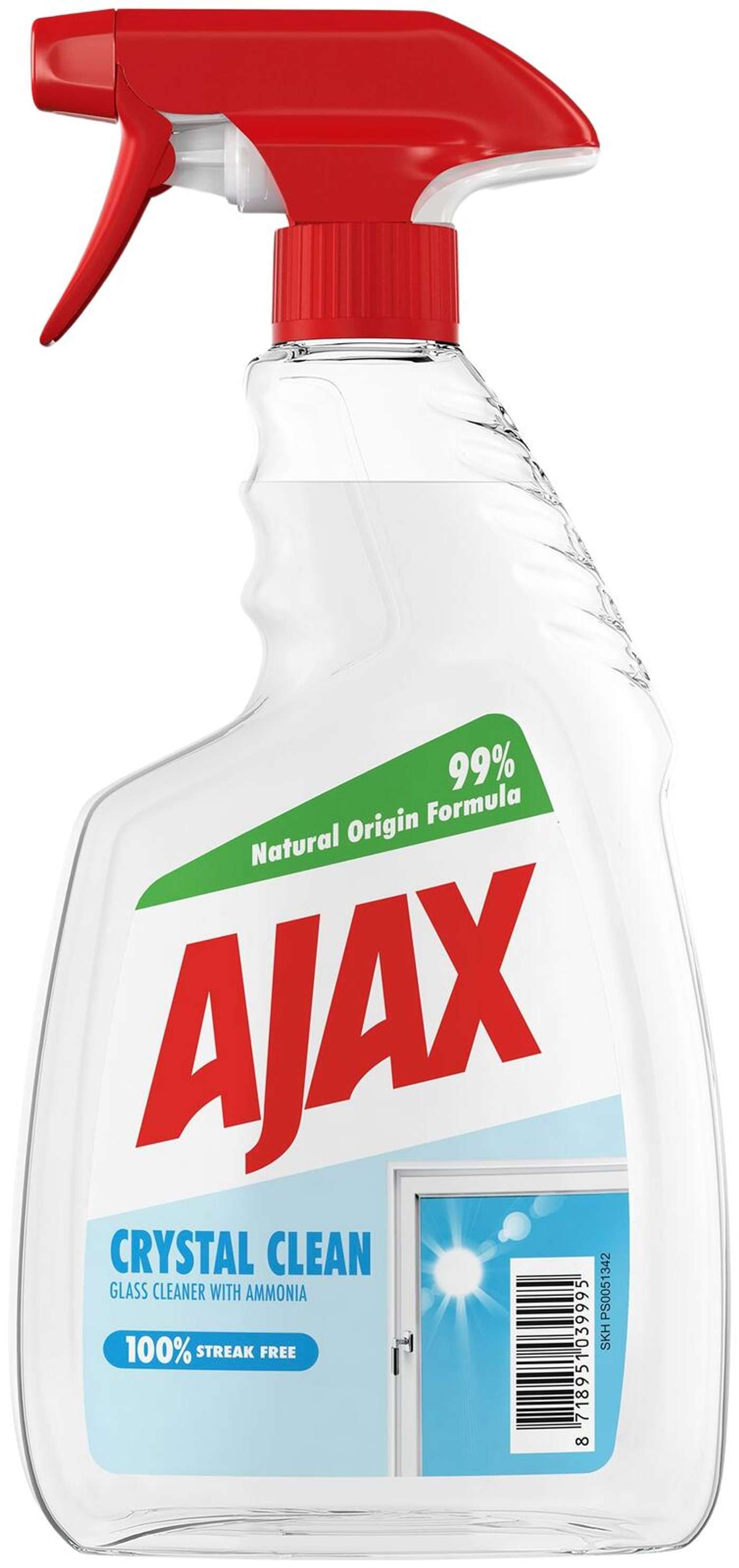 Спрей для чистки стекол Ajax Crystal Clean 750мл
