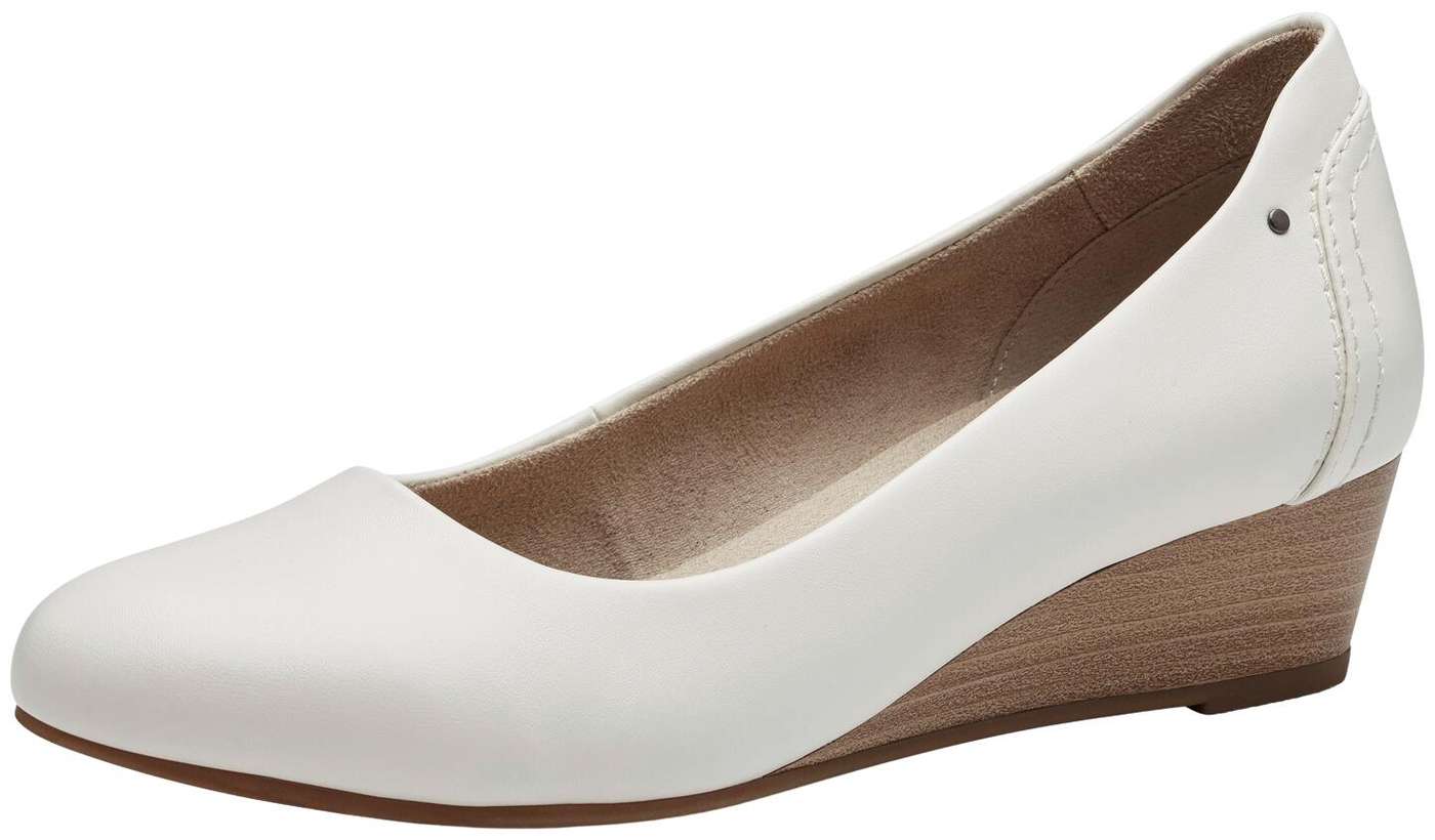 Jana Shoes женские туфли на танкетке (размер 36, цвет БЕЛЫЙ)