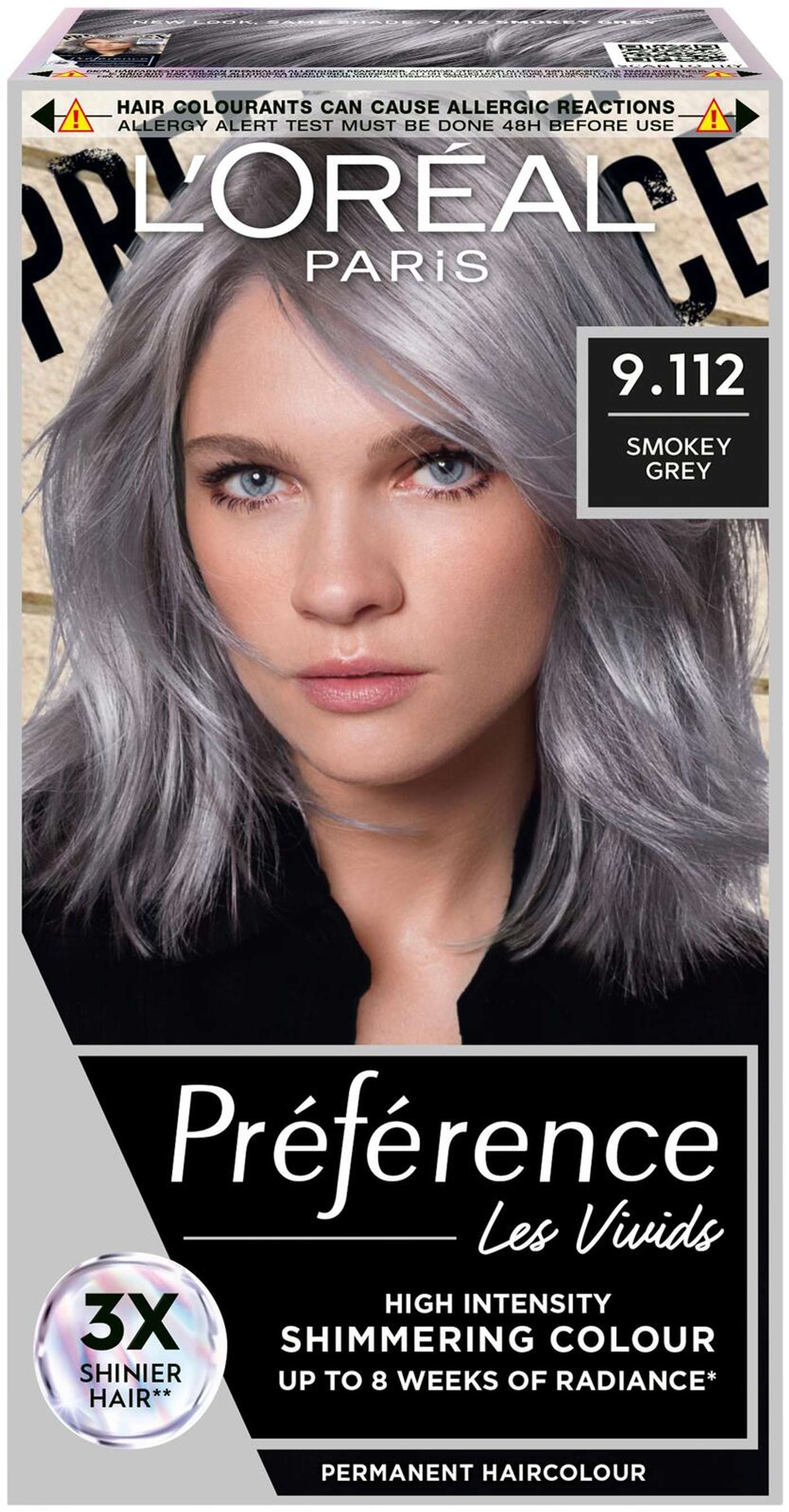 L'Oréal Paris Préférence Vivid Colors Smokey Grey интенсивный перманентный цвет 1шт (цвет серый)