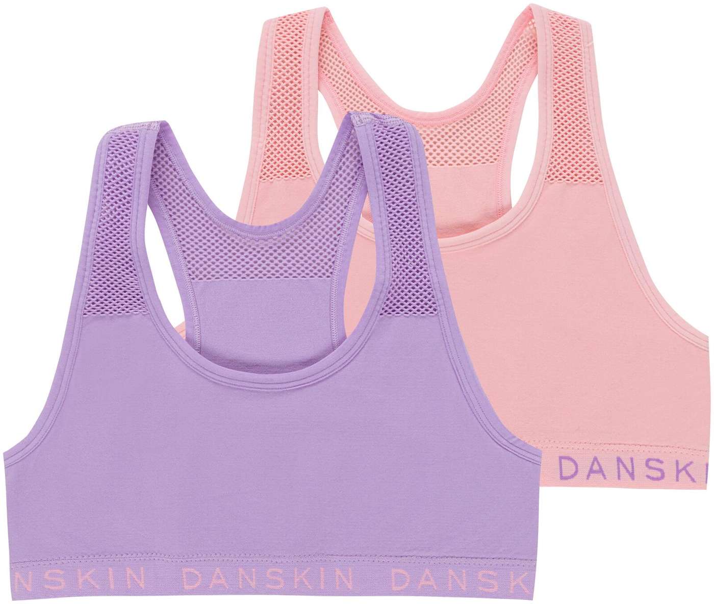 Майка детская бесшовная Dansk 95500 2 шт. (размер 120, цвет Сиреневый / розовый)