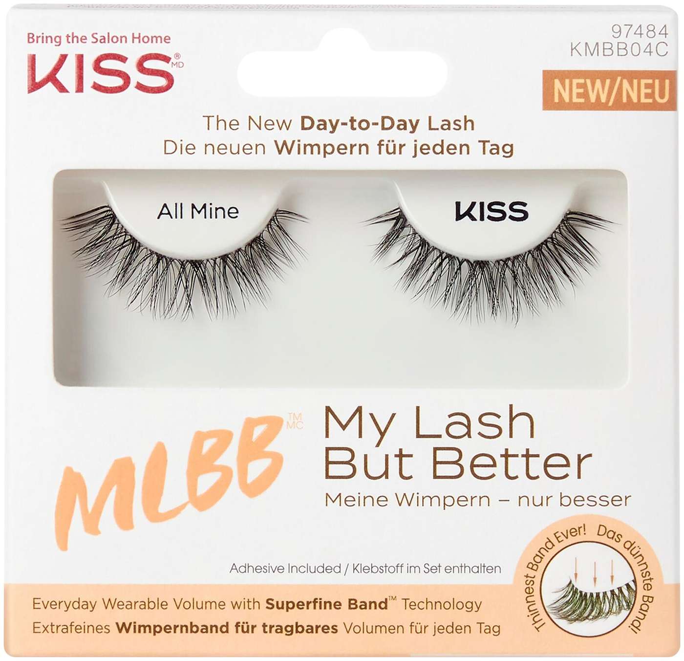 Накладные ресницы Kiss MLBB, All Mine 1 пара