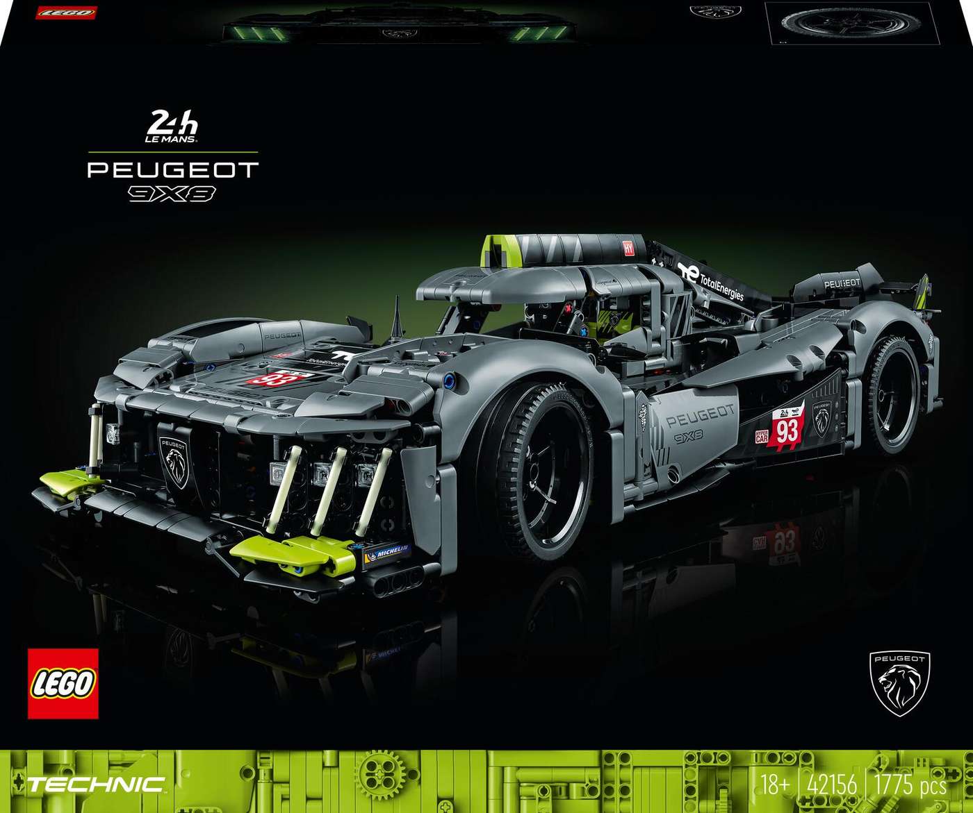 LEGO® Technic 42156 Гибридный гиперкар PEUGEOT 9X8 24H Le Mans (42156)