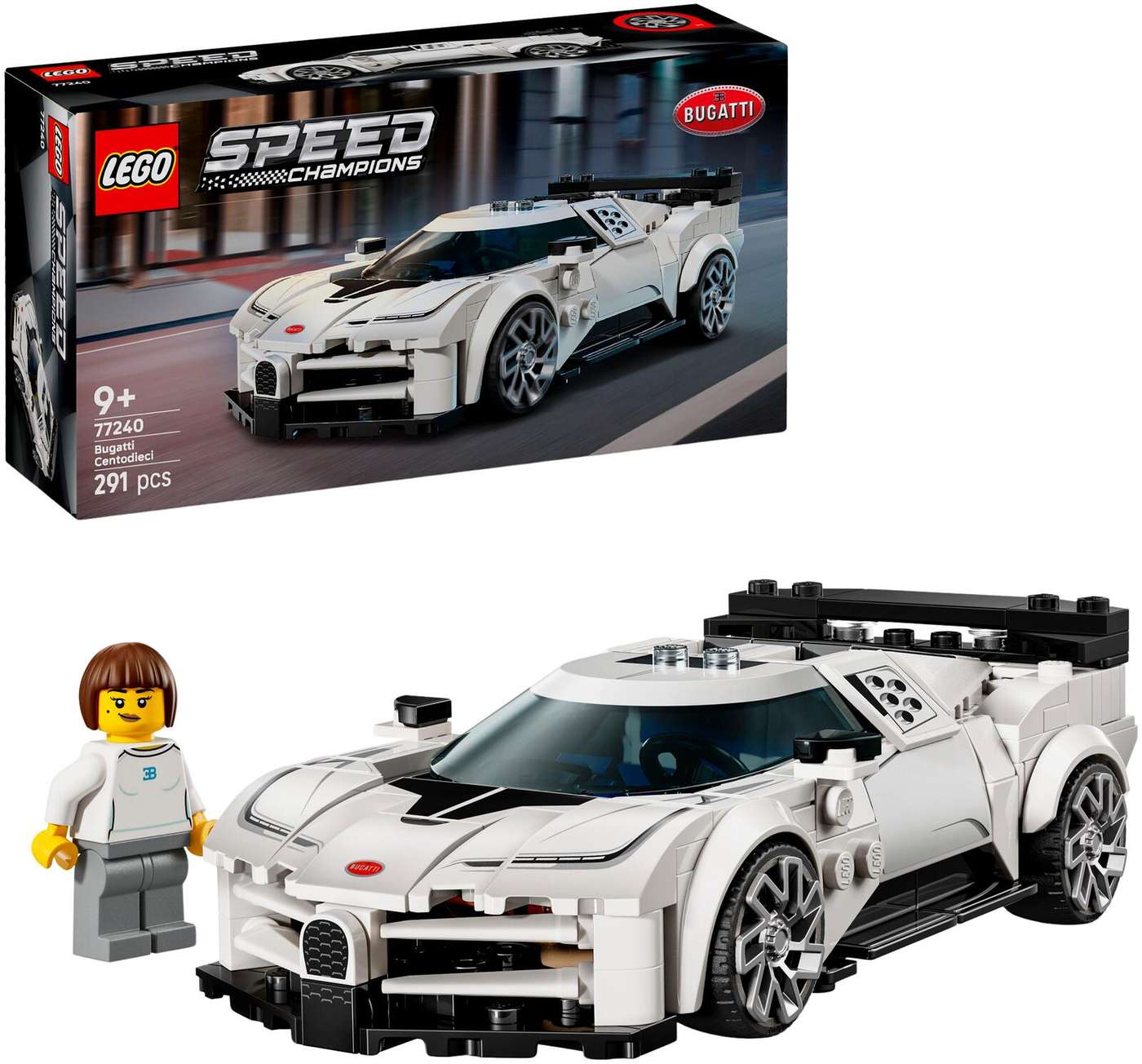 LEGO Speed ​​​​Champions 77240 Гиперспортивный автомобиль Bugatti Centodieci