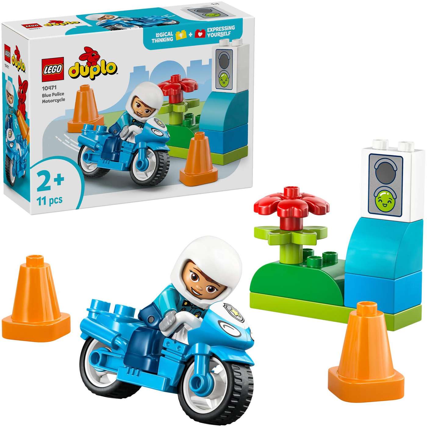 LEGO® DUPLO Town (10471) Синий полицейский мотоцикл