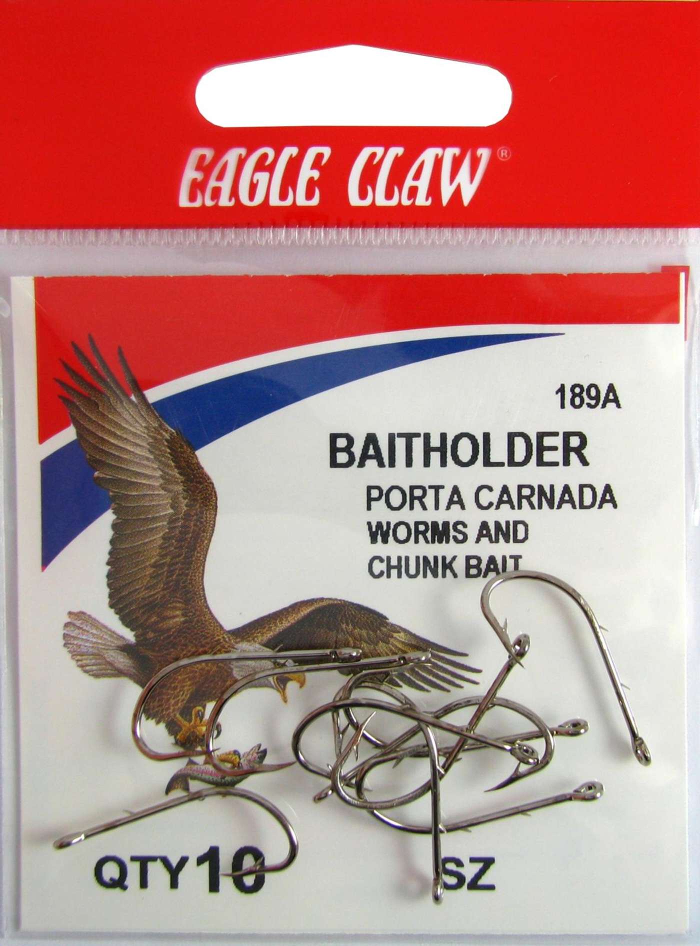 Крючок Eagle Claw 189 189A-4 10 шт / коробка (цвет НИКЕЛИРОВАННЫЕ)