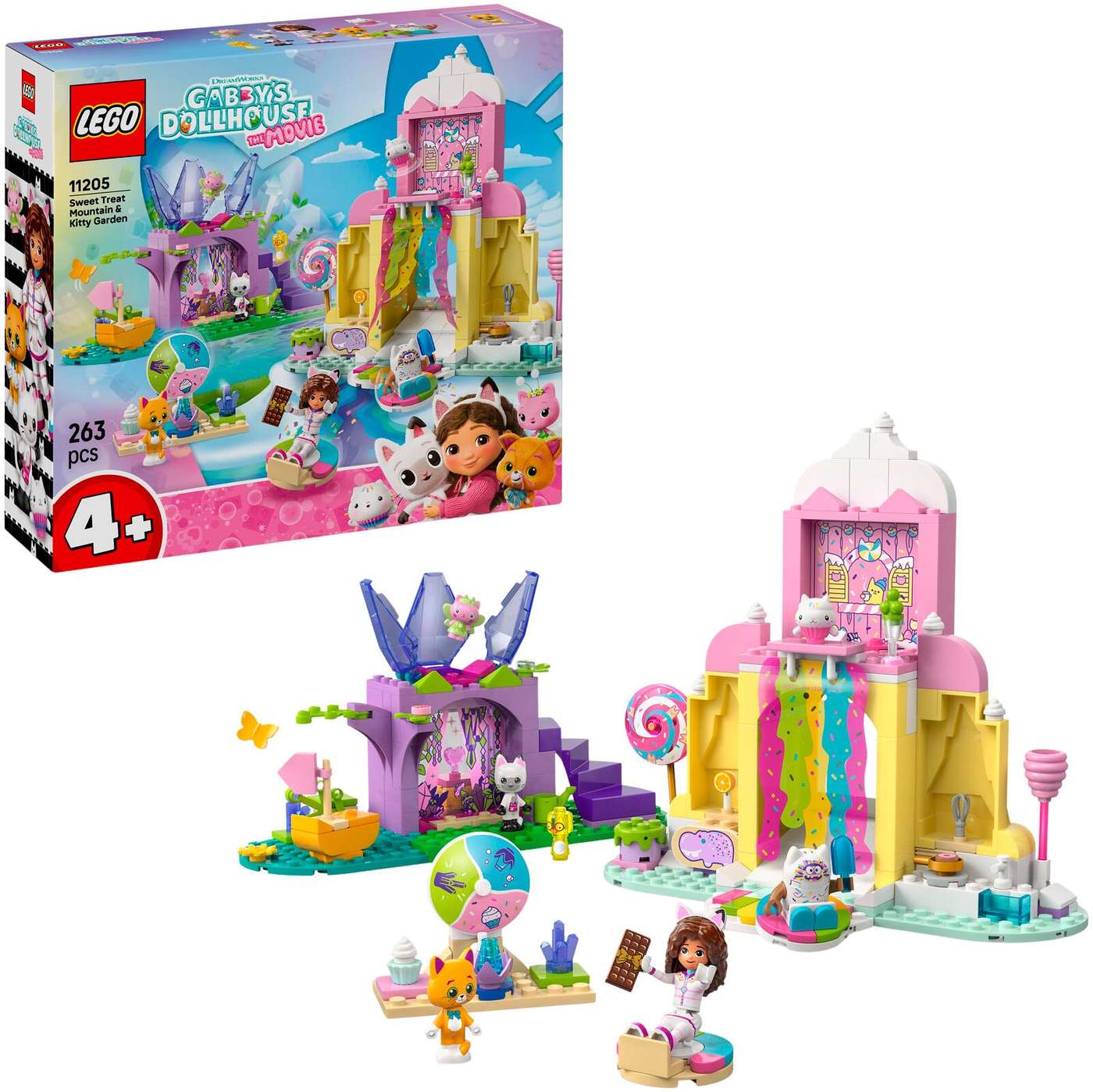 LEGO Кукольный домик Габби (11205) Карамельная гора и детский сад