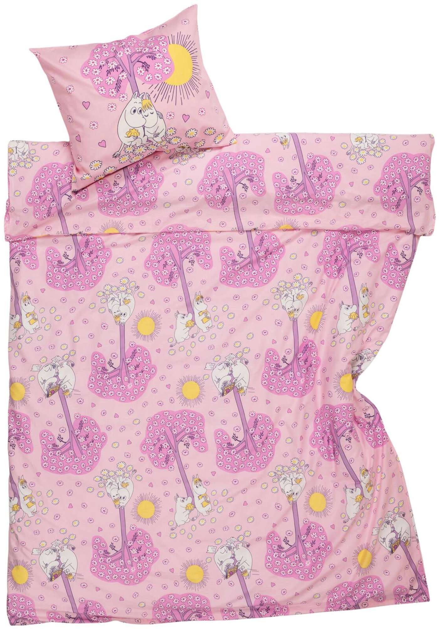 Moomin Arabia Moomin p. lak. set 150x210 Конус-сердце GOTS (цвет Розовый)