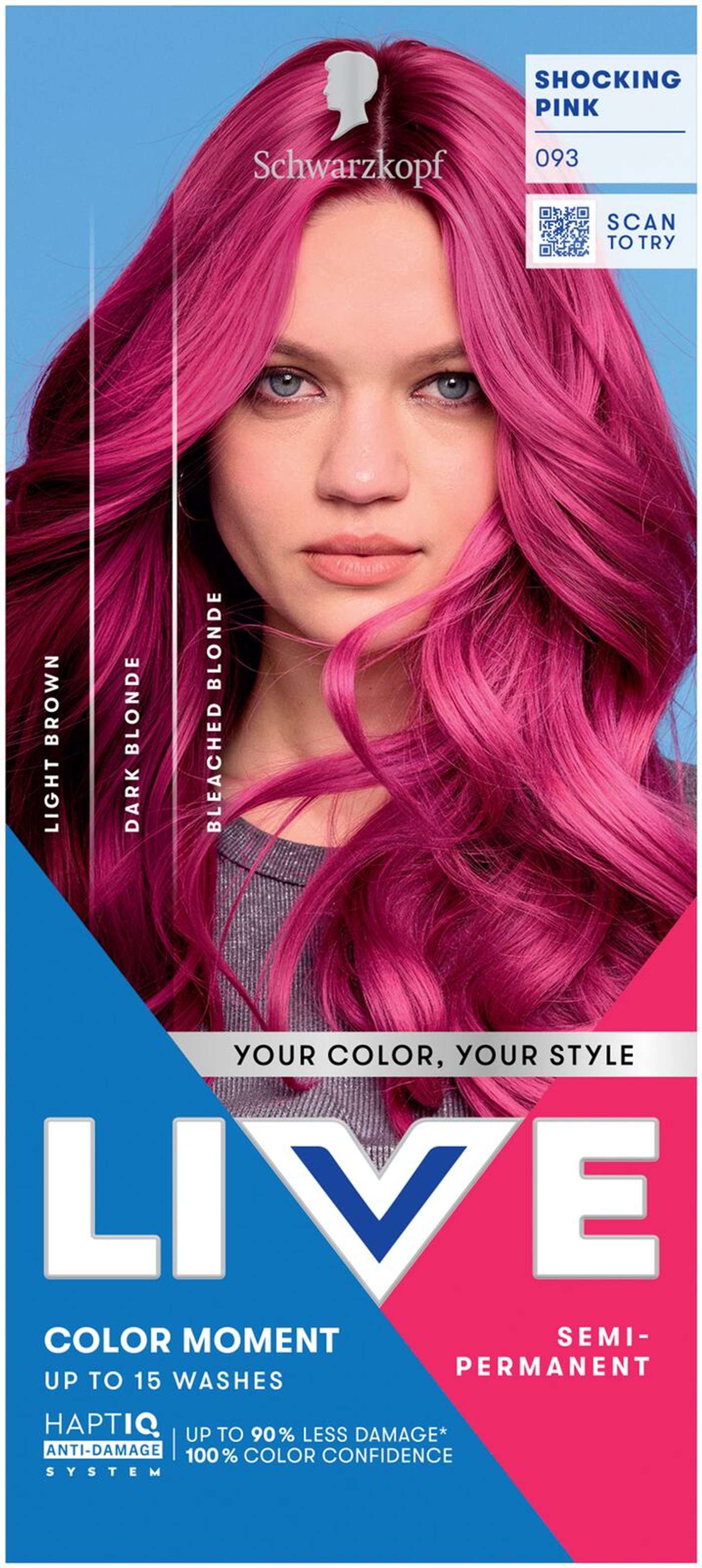 Schwarzkopf LIVE Ultra Brights 93 Шокирующий розовый
