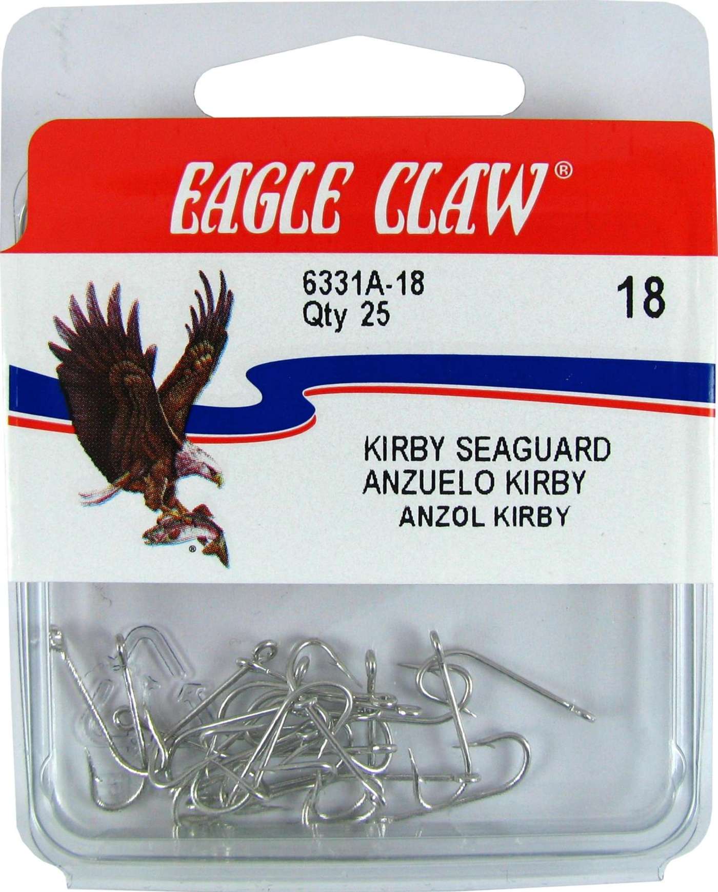 Крючок Eagle Claw 6331A 25 шт / коробка (цвет АССОРТИМЕНТ)