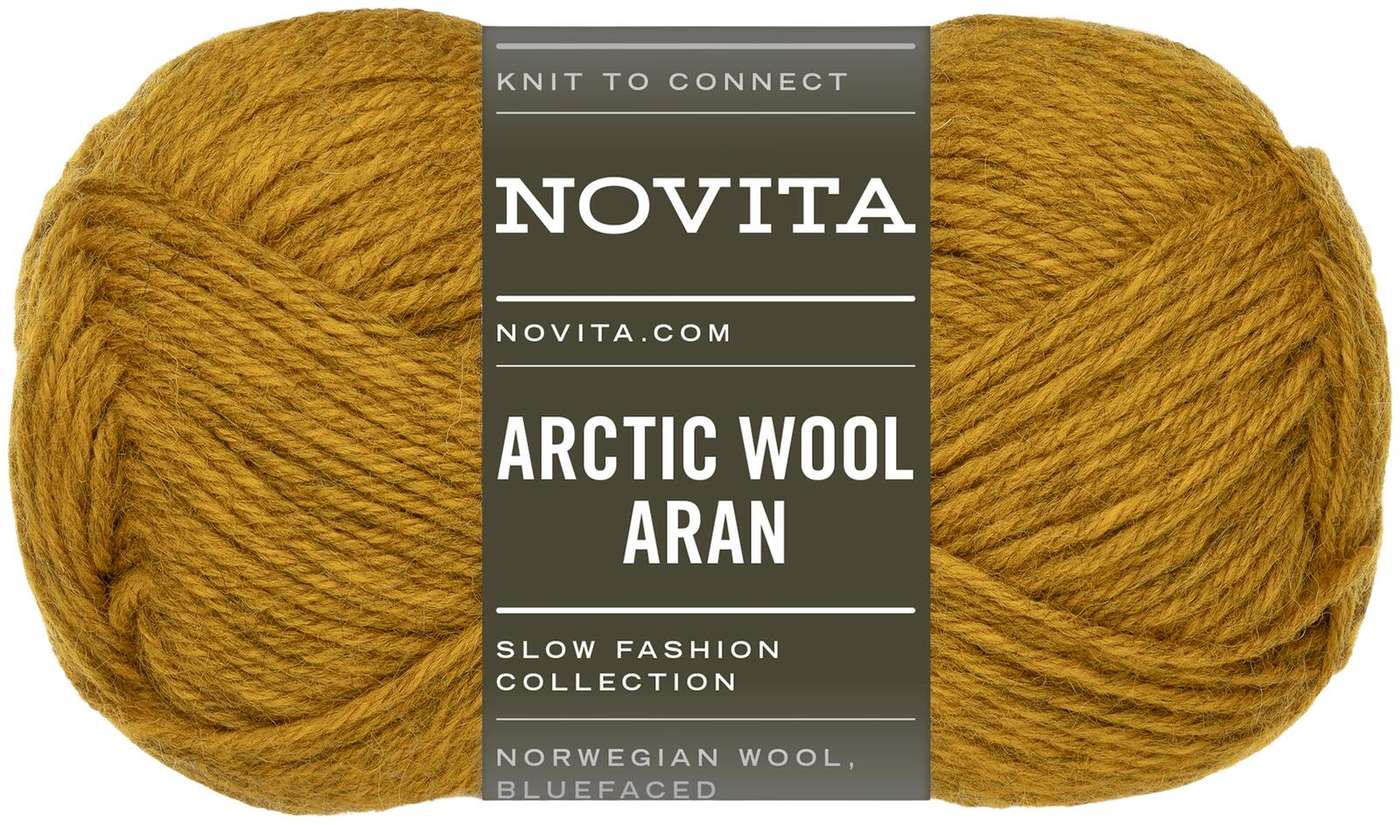 Пряжа Novita Arctic Wool Aran 100 г тикли 261 (цвет щекотать)