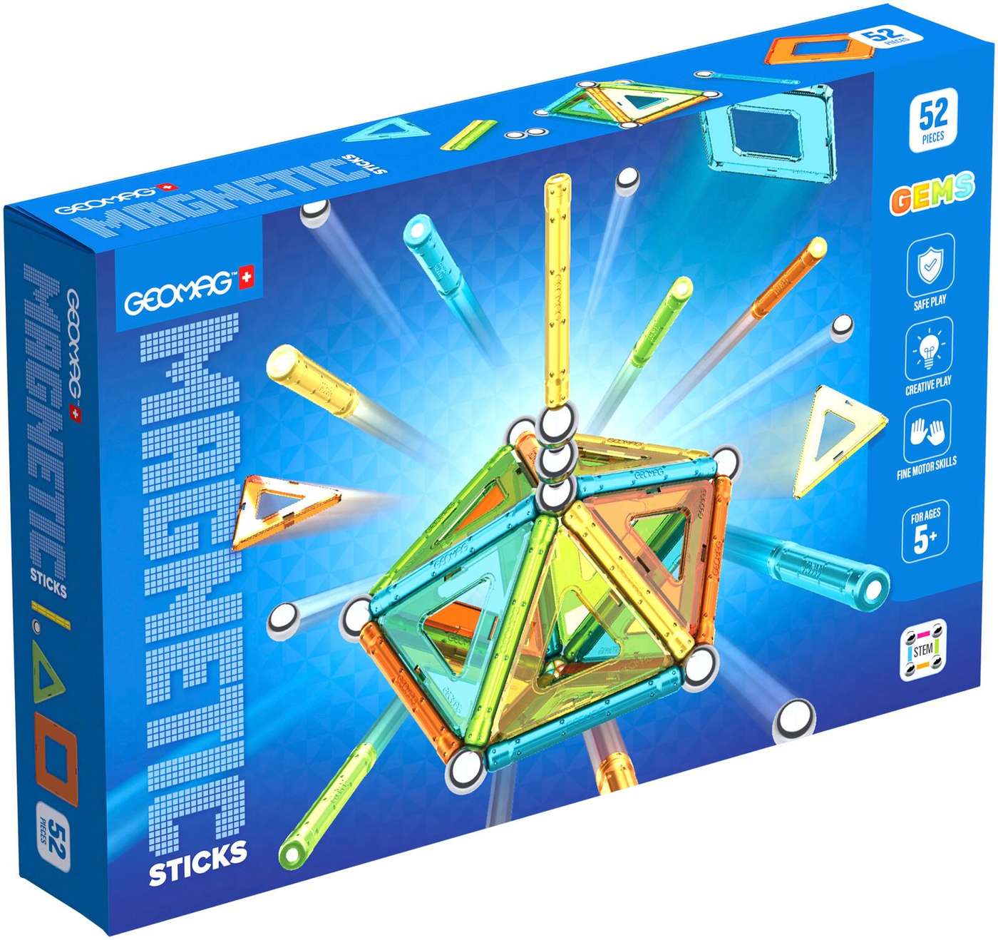 Geomag Gems Магнитный конструктор 52 шт.