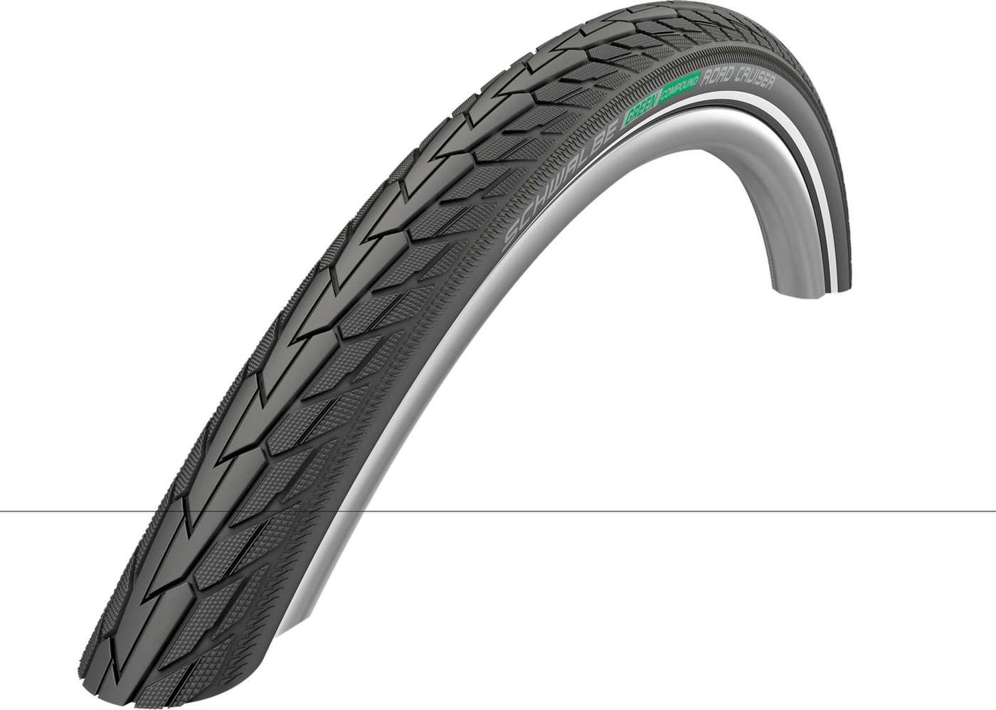 Внешняя покрышка для велосипеда Schwalbe Road Cruiser 28" 42-622 м / выс. (цвет Черный / отражатель)