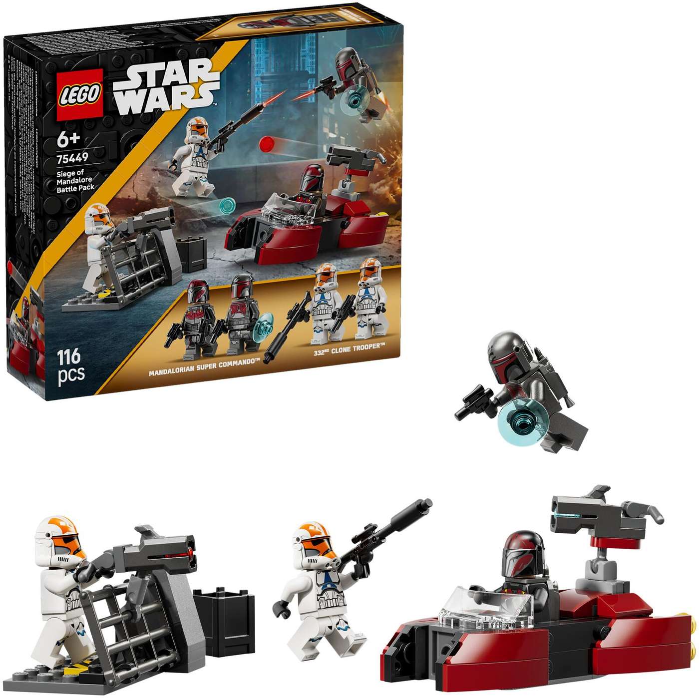 LEGO® Star Wars TM 75449 Боевой набор «Осада Мандалора»