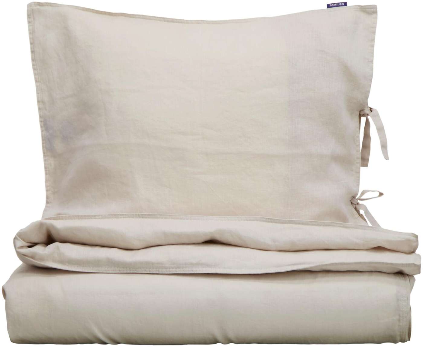 Familon Комплект льняных пододеяльников 150x200 + 50x60см серый (цвет серый)