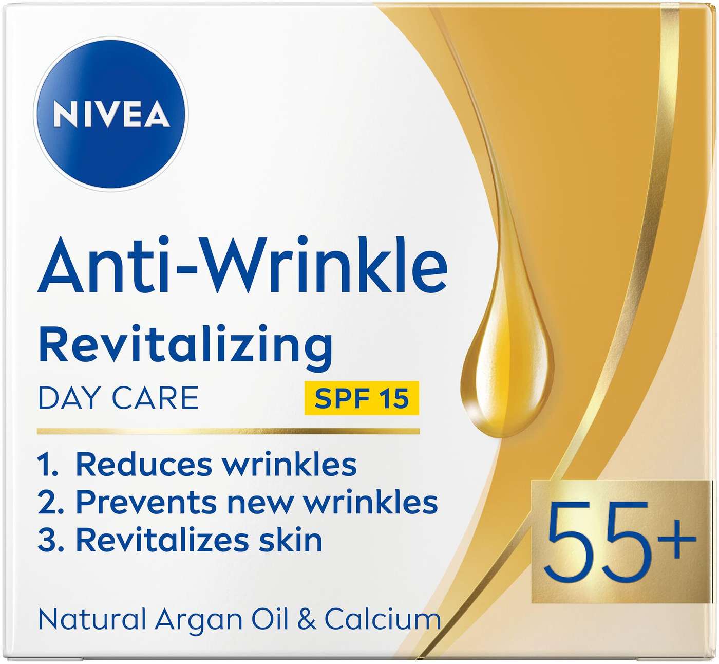 NIVEA 50 мл Дневной крем против морщин + восстанавливающий уход 55 +