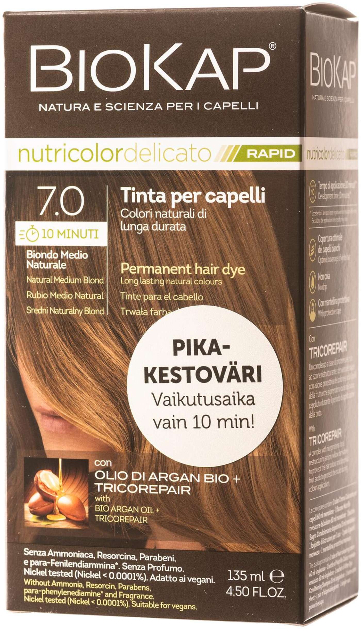 Biokap nutricolor Delicato Rapid 7. 0 натуральный средне-русый