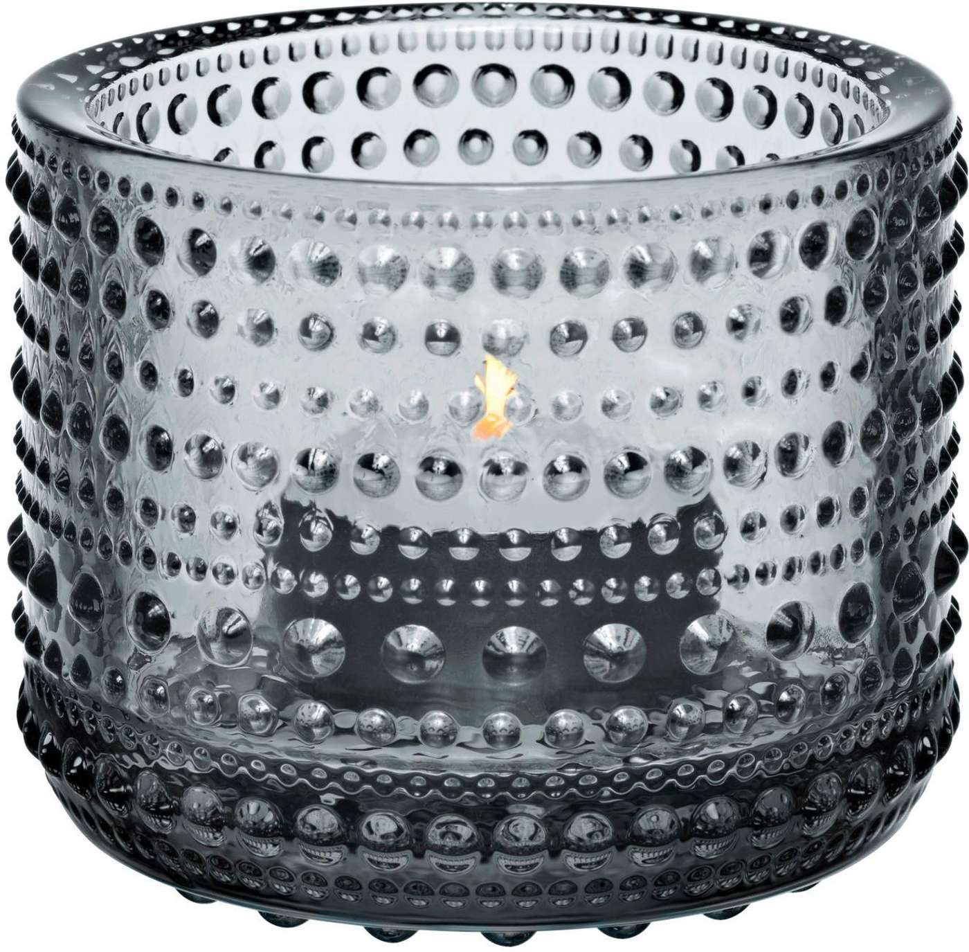 Свеча-фонарь Iittala Kastehelmi 64 мм серый (цвет Серый)