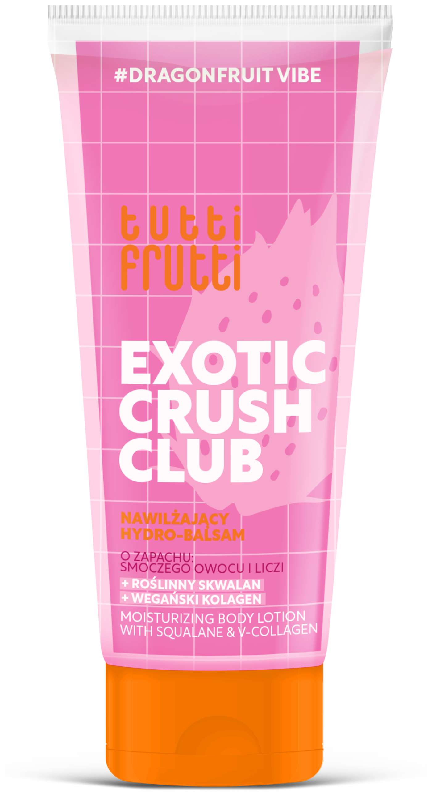 Tutti Frutti Exotic Crush Club Крем для тела Драконий фрукт, сквалан и в-коллаген 200 мл