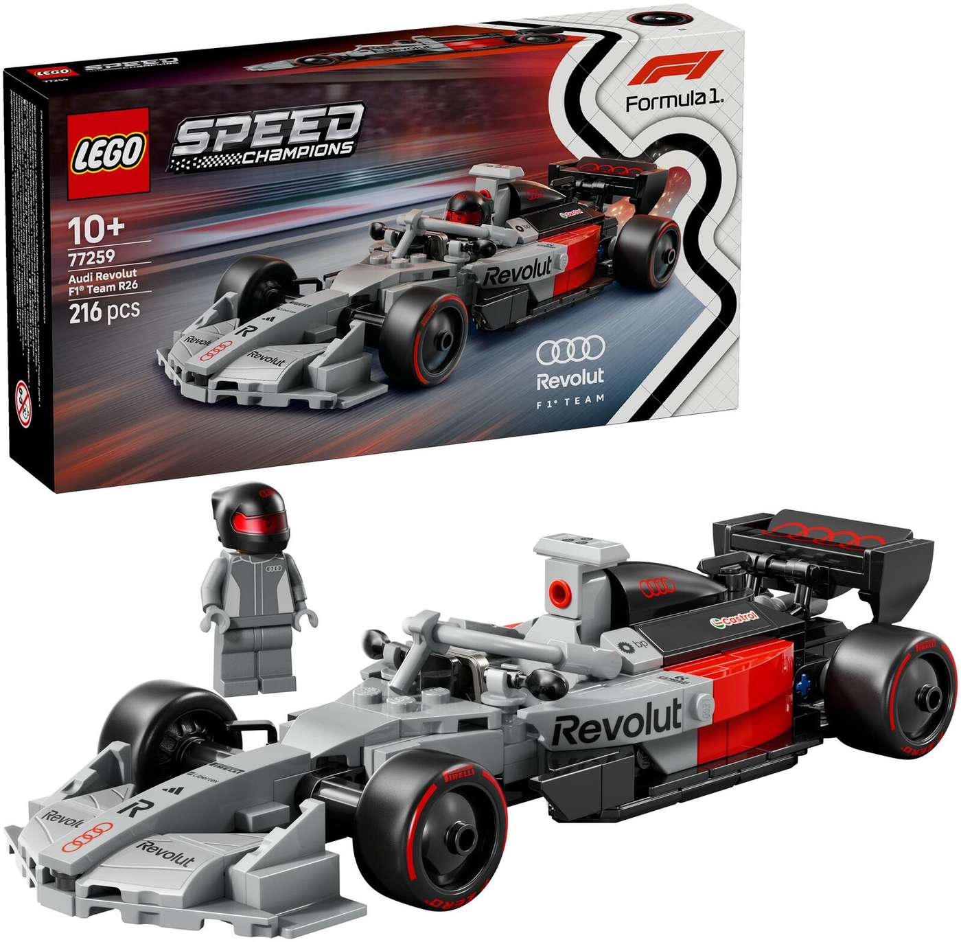 LEGO® Speed ​​​​Champions 77259 Гоночный автомобиль Audi Revolut F1® Team R26
