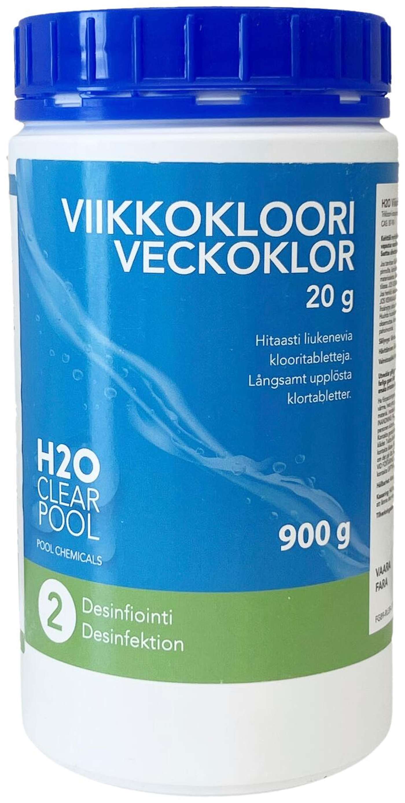 H2O еженедельный хлор 20 г 1 кг