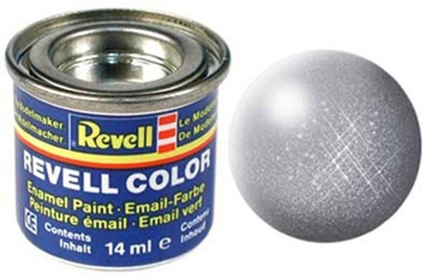 Краска Revell 14мл 91 стальной металлик (цвет сталь)