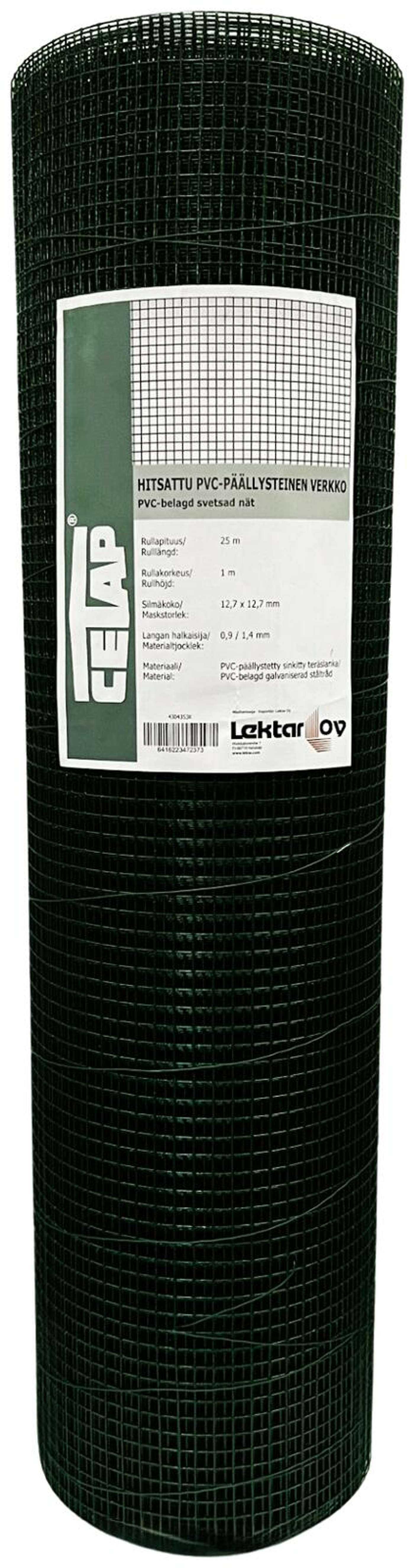 Cetap Сетка сварная ПВХ 12, 7 0, 9 / 1, 4мм 1х25м