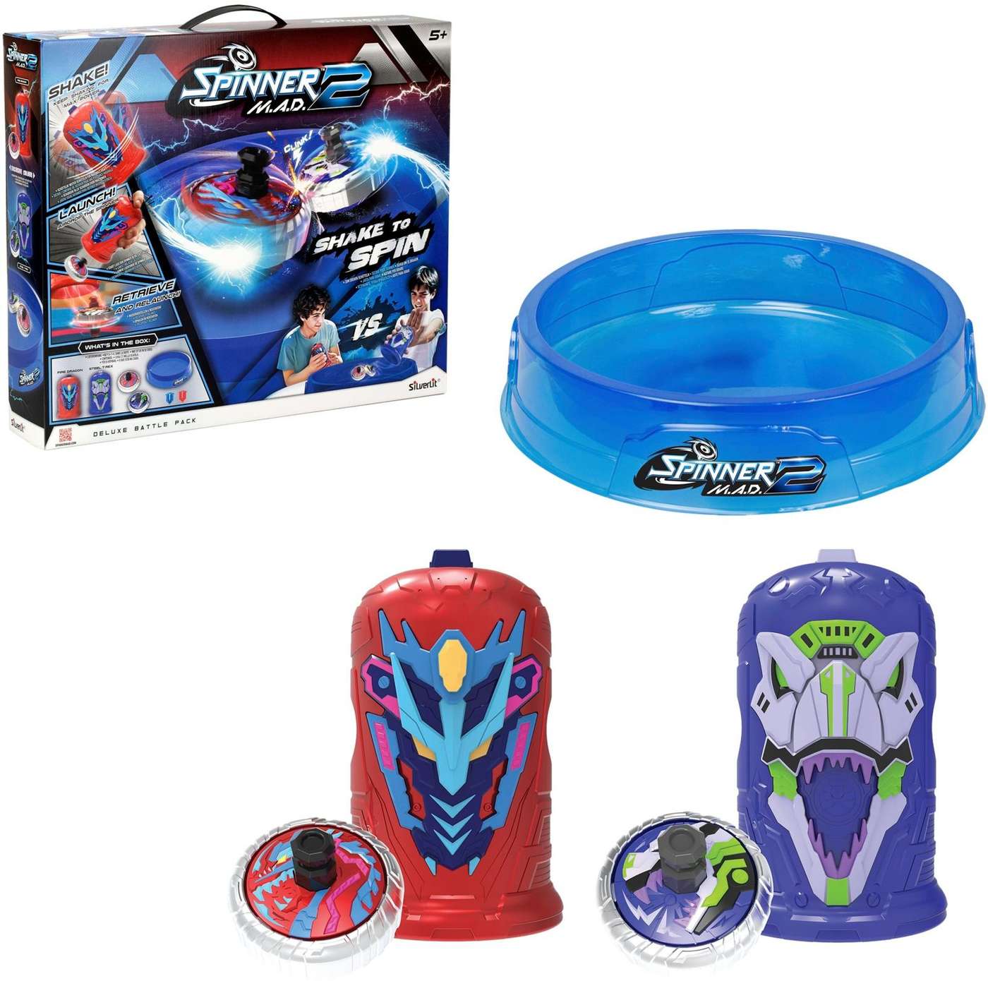 Набор спиннеров Silverlit Spinner MAD Shake2Spin