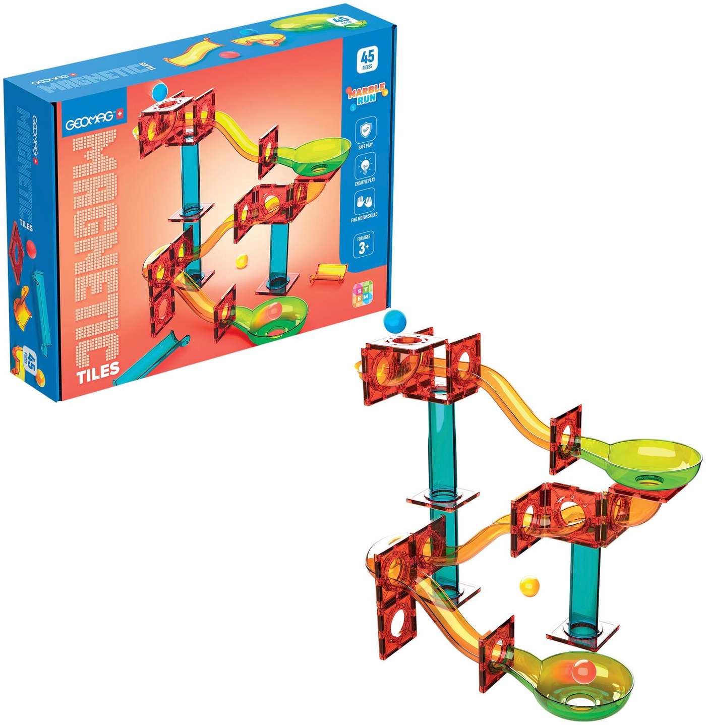 Geomag Магнитная плитка под мрамор, 45 шт.