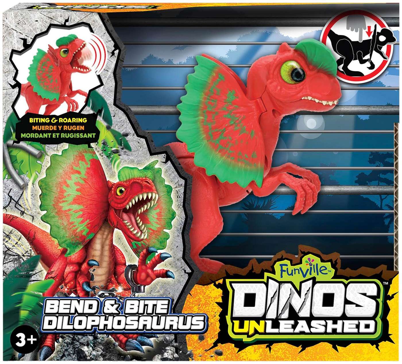 Dinos Unleashed Bend & Bite Дилофозавр Динозавр