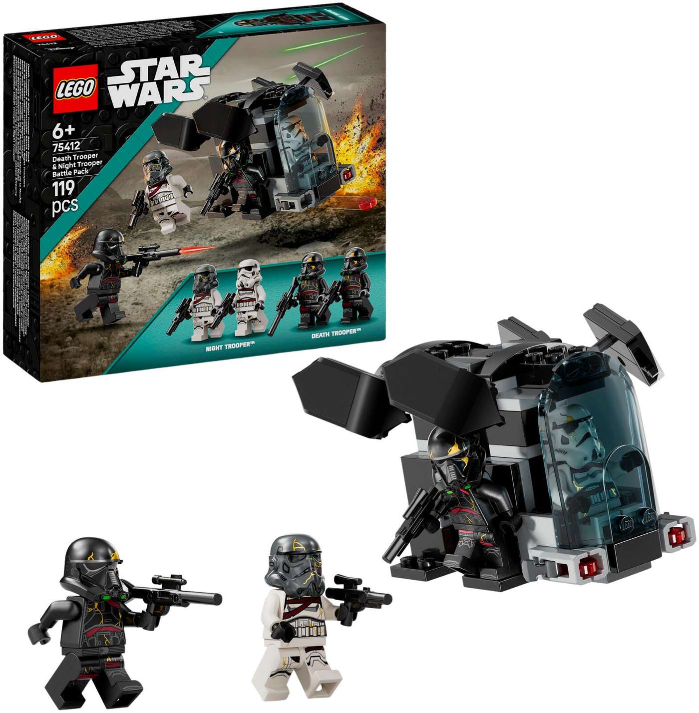 LEGO® Star Wars TM 75412 Боевой набор «Штурмовик смерти и ночной штурмовик»